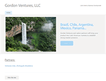 Tablet Screenshot of gordon-ventures.com